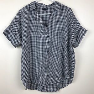 Madewell Courier Button Back Checkered Shirt